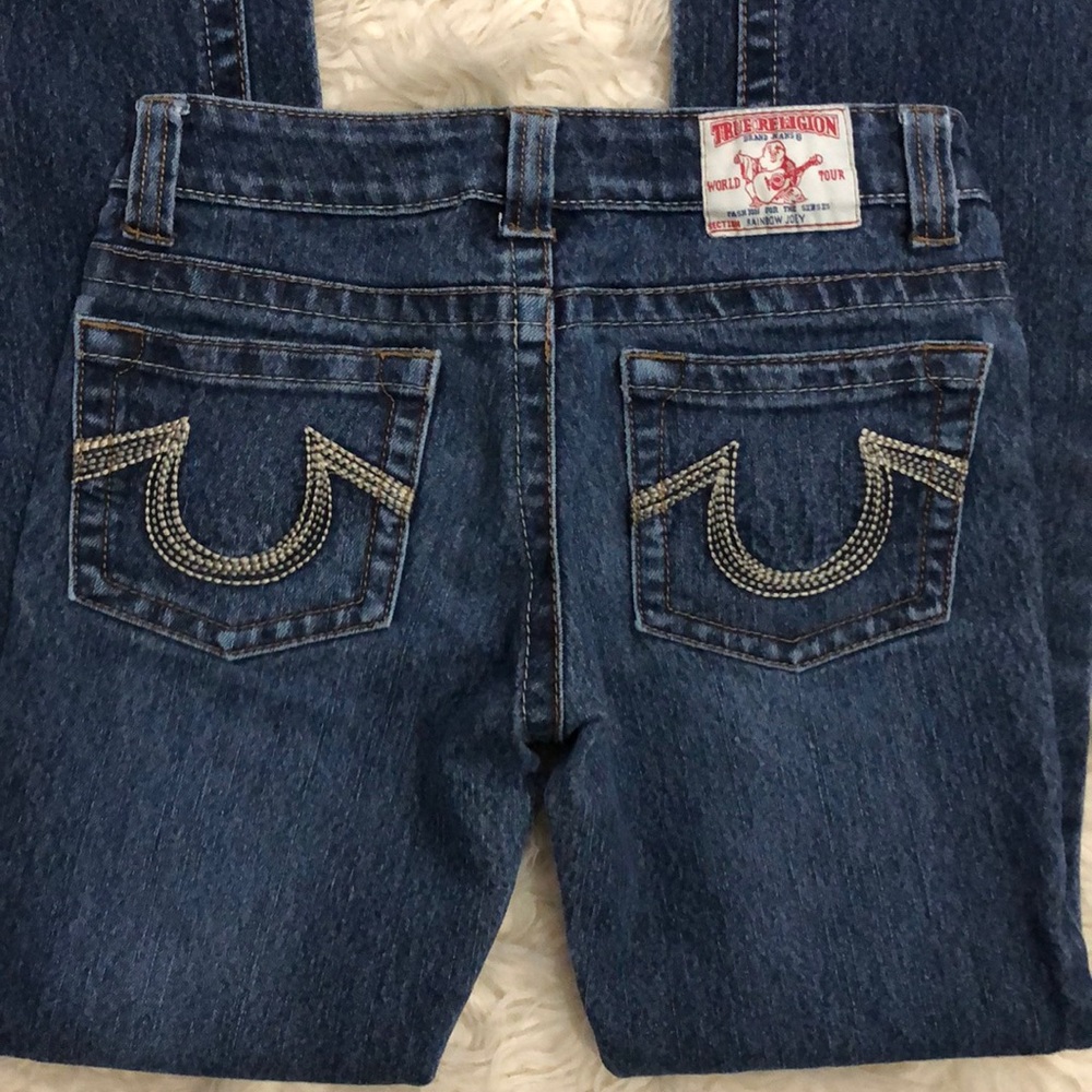 True Religion Jeans Premium Denim Straight Leg Sz 26 Made in USA PERFECT